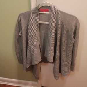 me.n.u Girls' Cardigan open front Sweater, Gray, S